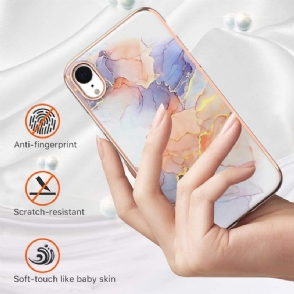Telefoonhoesje voor iPhone XR Gekleurd Marmer