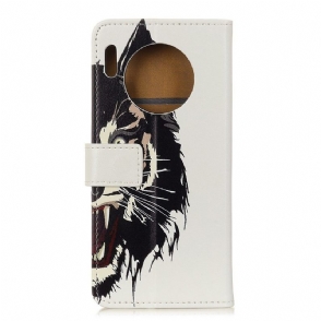 Folio-hoesje voor Huawei Mate 30 Pro Felle Tijger