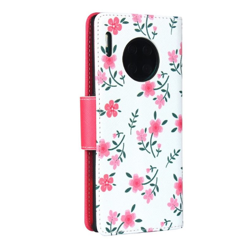 Folio-hoesje voor Huawei Mate 30 Pro Virginia Lentebloemen Met Lanyard