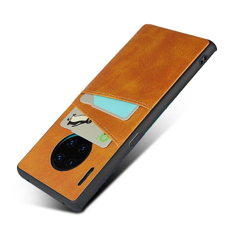 Hoesje voor Huawei Mate 30 Pro Anti-fall Kaarthouder Met Leren Effect