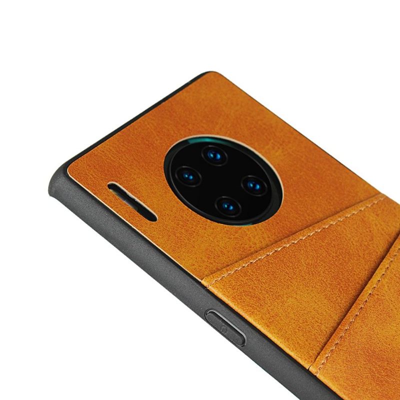 Hoesje voor Huawei Mate 30 Pro Anti-fall Kaarthouder Met Leren Effect