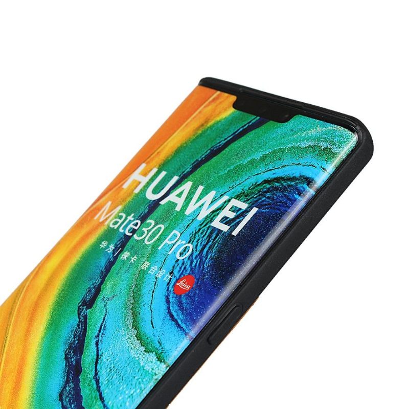 Hoesje voor Huawei Mate 30 Pro Anti-fall Kaarthouder Met Leren Effect