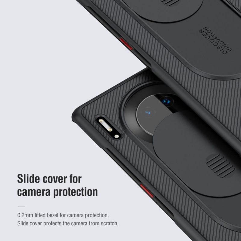 Hoesje voor Huawei Mate 30 Pro Camshield Met Achterste Lensdop