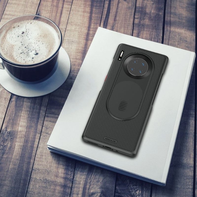 Hoesje voor Huawei Mate 30 Pro Camshield Met Achterste Lensdop