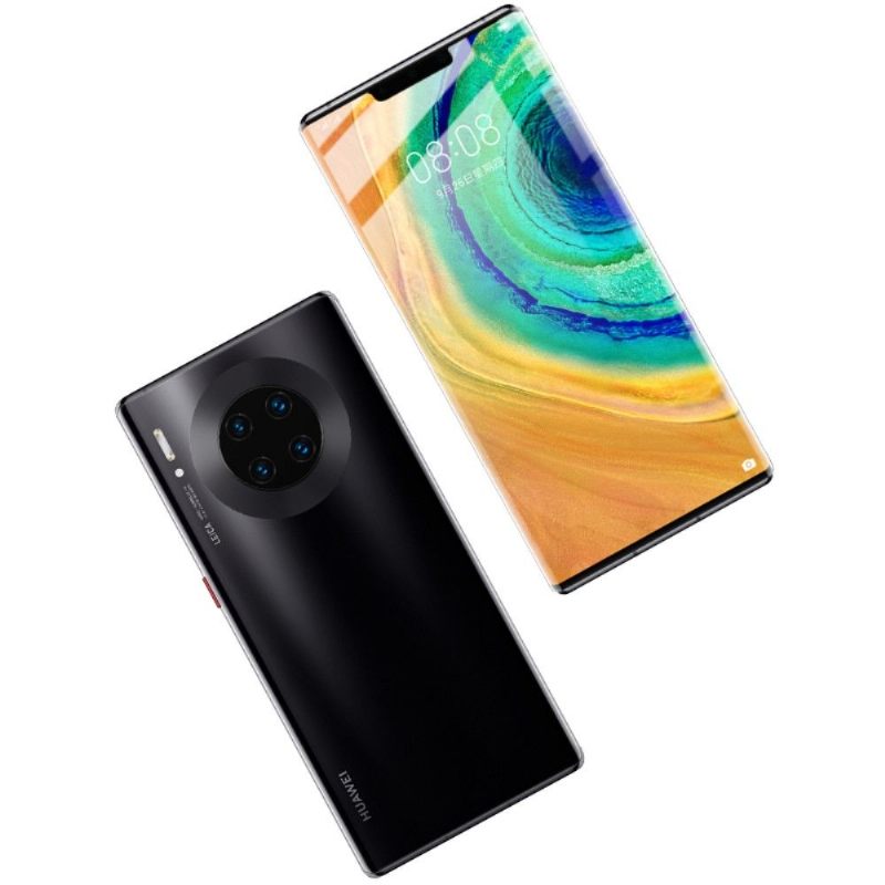 Huawei Mate 30 Pro - Schermbeschermer Van Gehard Glas Op Ware Grootte - Zwart