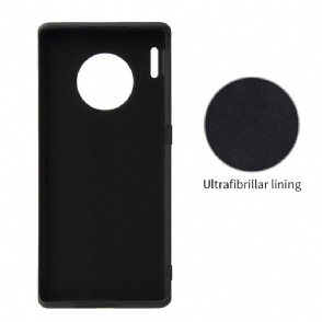 Telefoonhoesje voor Huawei Mate 30 Pro Bescherming Koolstofvezel Met Magnetische Houder