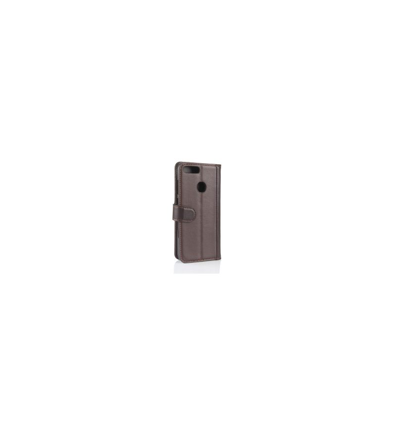 Folio-hoesje voor Honor 9 Lite Anti-fall Premium Leder - Bruin