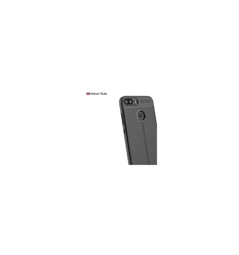 Hoesje voor Honor 9 Lite Litchi-textuur Leerstijl