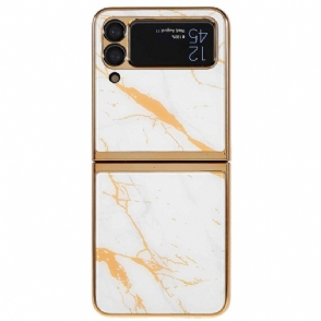 Hoesje voor Samsung Galaxy Z Flip 4 Folio-hoesje Marmeren Stijl
