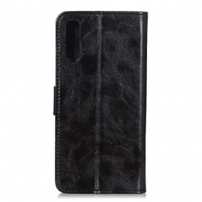 Folio-hoesje voor Sony Xperia 1 II Anti-fall Vintage Imitatieleer Met Studs