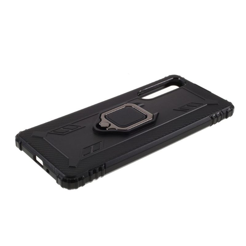 Hoesje voor Sony Xperia 1 II Carbon Look Met Steunring