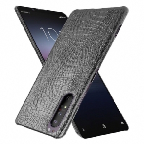 Hoesje voor Sony Xperia 1 II Krokodil-effect