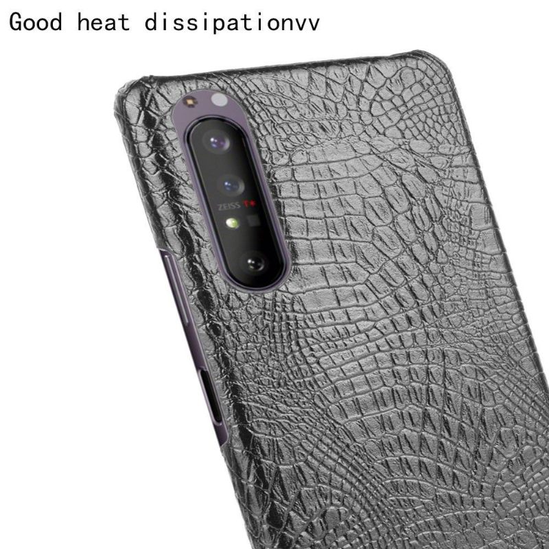 Hoesje voor Sony Xperia 1 II Krokodil-effect