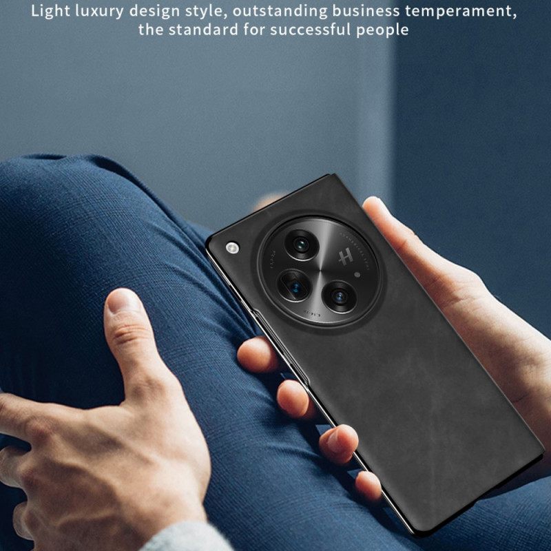 Folio-hoesje Oppo Find N3 Klassiek Nappaleer Bescherming Hoesje