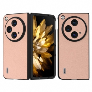 Hoesje Oppo Find N3 Abeel Echt Lychee-leer