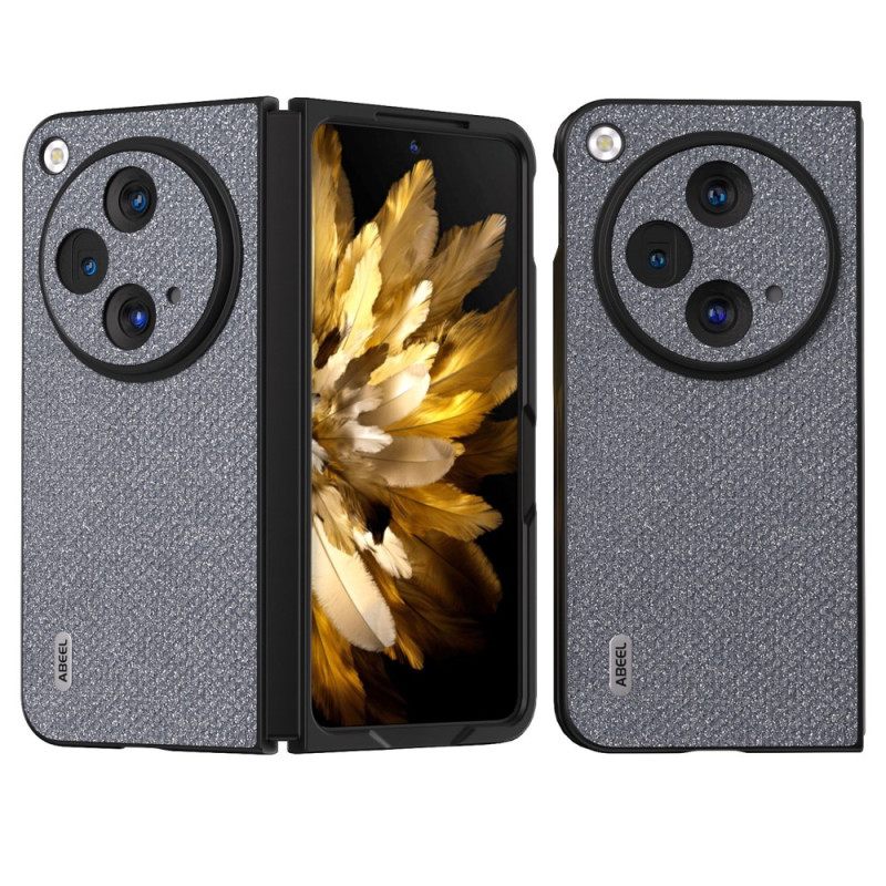 Hoesje Oppo Find N3 Abeel Lederen Stijl