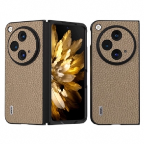 Hoesje Oppo Find N3 Echt Lychee-leer Abeel