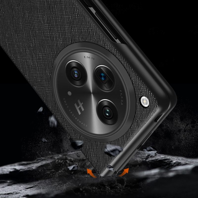 Hoesje Oppo Find N3 Open Geweven Textuur