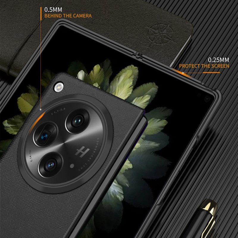 Hoesje Oppo Find N3 Open Geweven Textuur