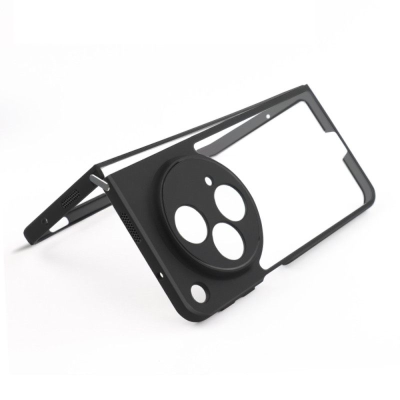 Hoesje Oppo Find N3 Transparant Met Zwarte Rand