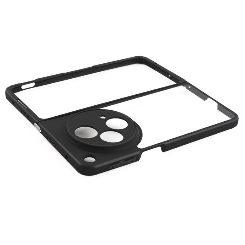 Hoesje Oppo Find N3 Transparant Met Zwarte Rand