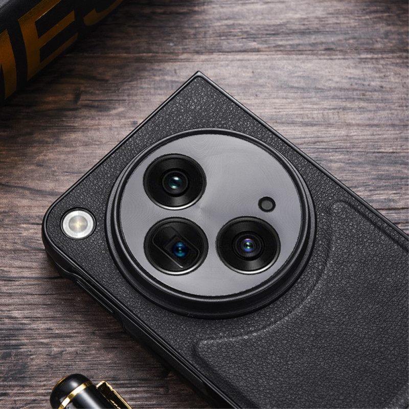 Hoesje Voor Oppo Find N3 Kunstleer Met Standaard