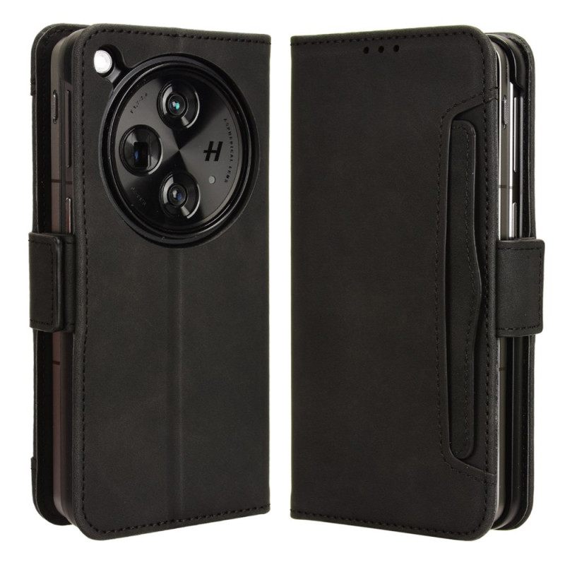 Leren Hoesje Oppo Find N3 Meerdere Kaartsleuven Bescherming Hoesje