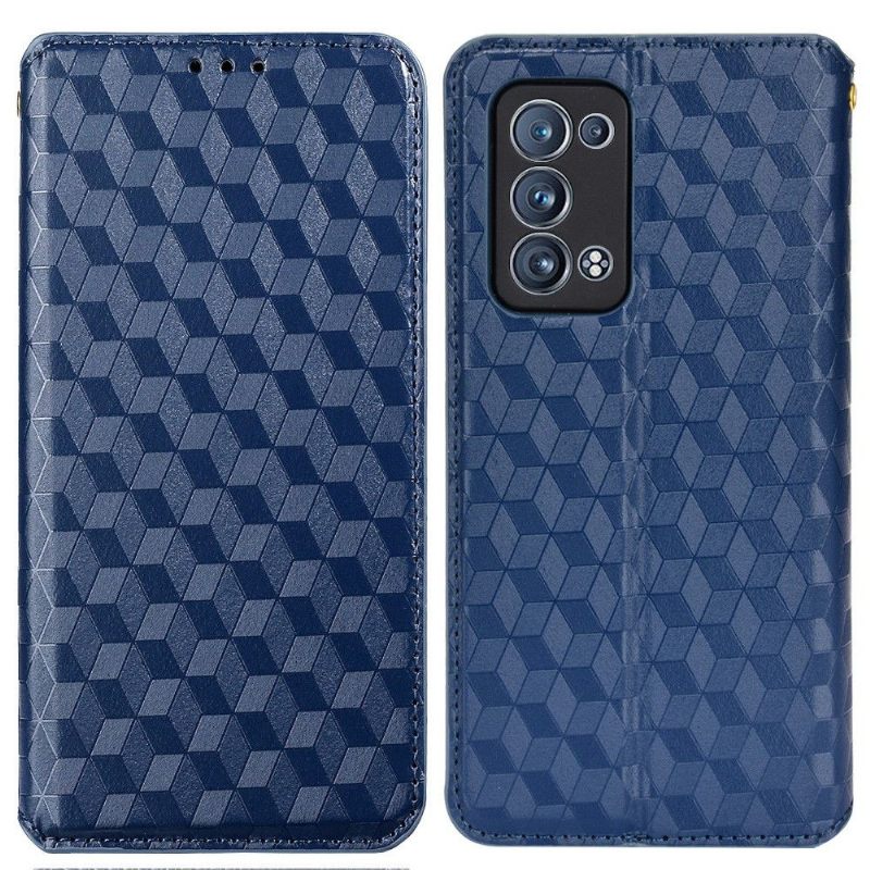 Folio-hoesje voor Oppo Reno 6 Pro 5G Ontwerpgeometrie