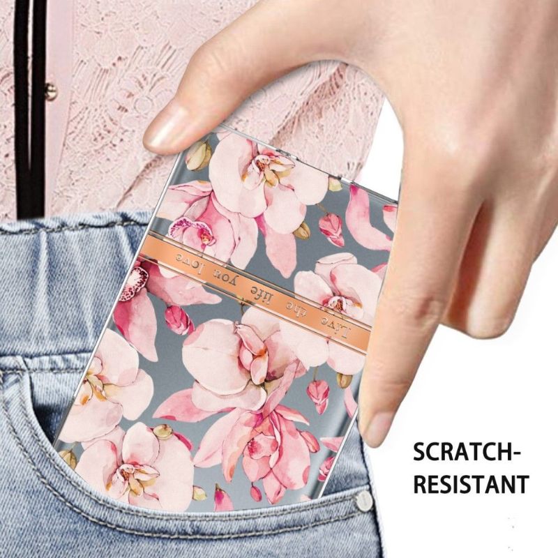 Hoesje voor Oppo Reno 6 Pro 5G Gardenia Roze Bloem