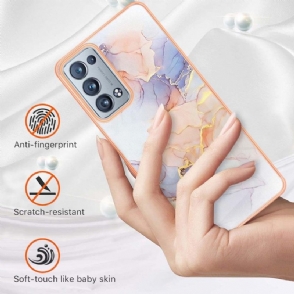 Hoesje voor Oppo Reno 6 Pro 5G Gekleurd Marmer