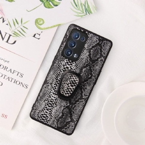 Hoesje voor Oppo Reno 6 Pro 5G Ondersteuningsfunctie Voor Slangeneffect