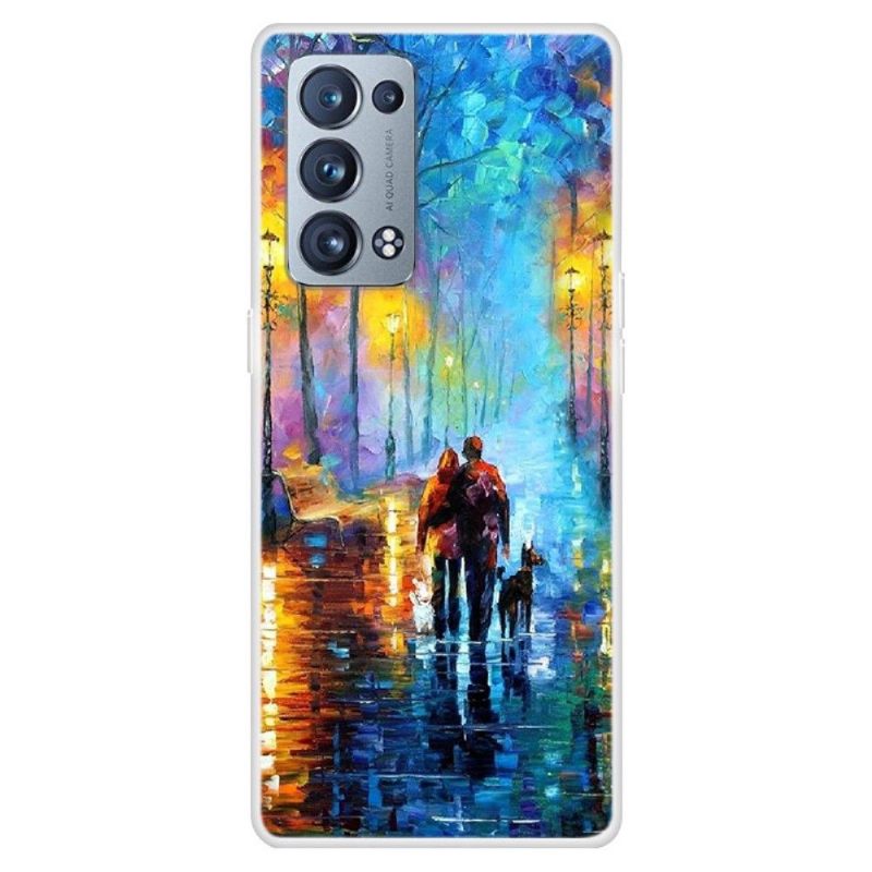 Hoesje voor Oppo Reno 6 Pro 5G Oprit Bij Het Meer