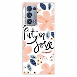Hoesje voor Oppo Reno 6 Pro 5G Zet Liefde Op