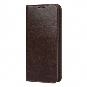 Bescherming Hoesje voor Xiaomi Redmi Note 10 5G Folio-hoesje Echt Leer