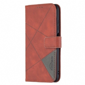 Folio-hoesje voor Xiaomi Redmi Note 10 5G Binfen-kleurendriehoeken