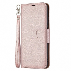 Folio-hoesje voor Xiaomi Redmi Note 10 5G Flip Case Lychee Rabat Schuin