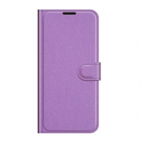 Folio-hoesje voor Xiaomi Redmi Note 10 5G Klassiek Kunstleer