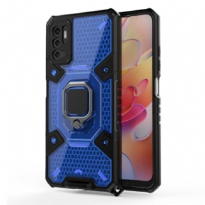 Hoesje voor Xiaomi Redmi Note 10 5G Honingraat Met Ring