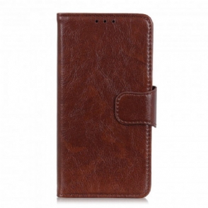 Leren Hoesje voor Xiaomi Redmi Note 10 5G Splitnappaleer