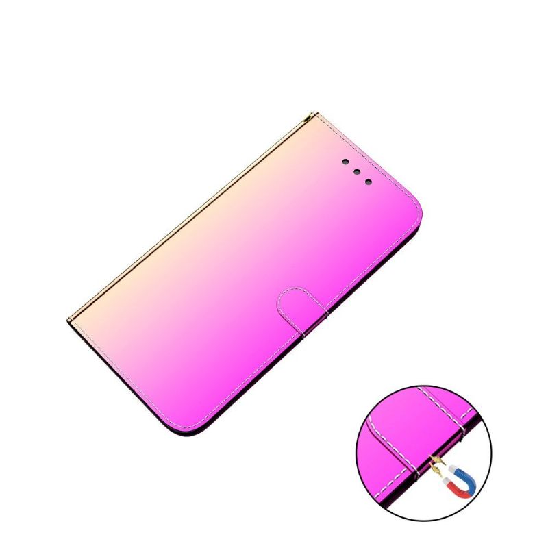 Flip Case voor Huawei P40 Pro Kunstleer Spiegeleffect - Roze