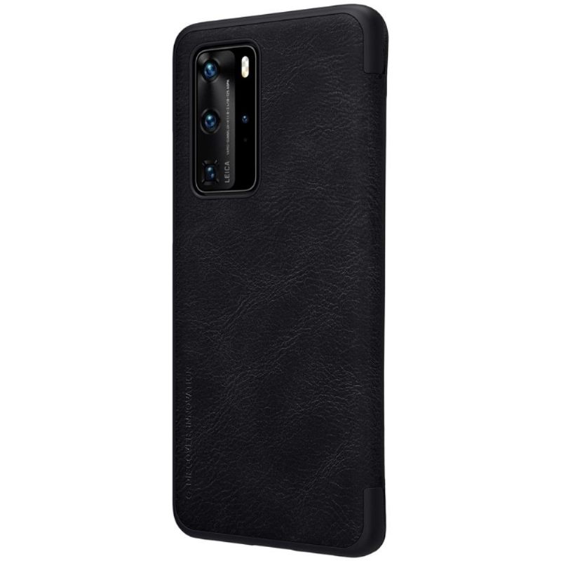 Flip Case voor Huawei P40 Pro Qin-serie Imitatieleer