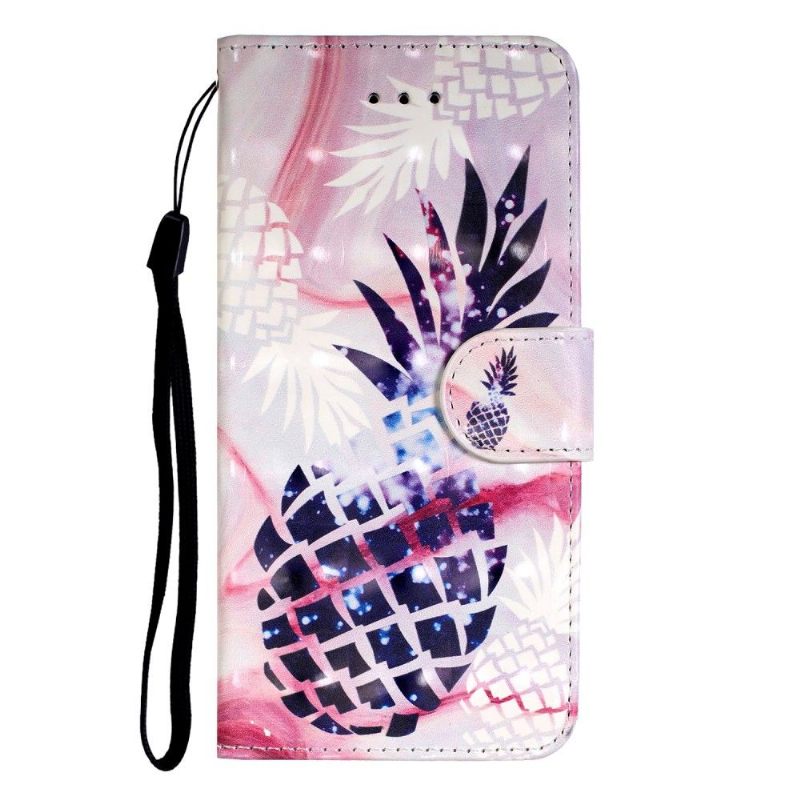 Folio-hoesje voor Huawei P40 Pro Mozaïek Ananas