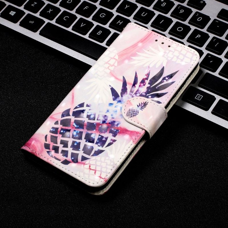 Folio-hoesje voor Huawei P40 Pro Mozaïek Ananas