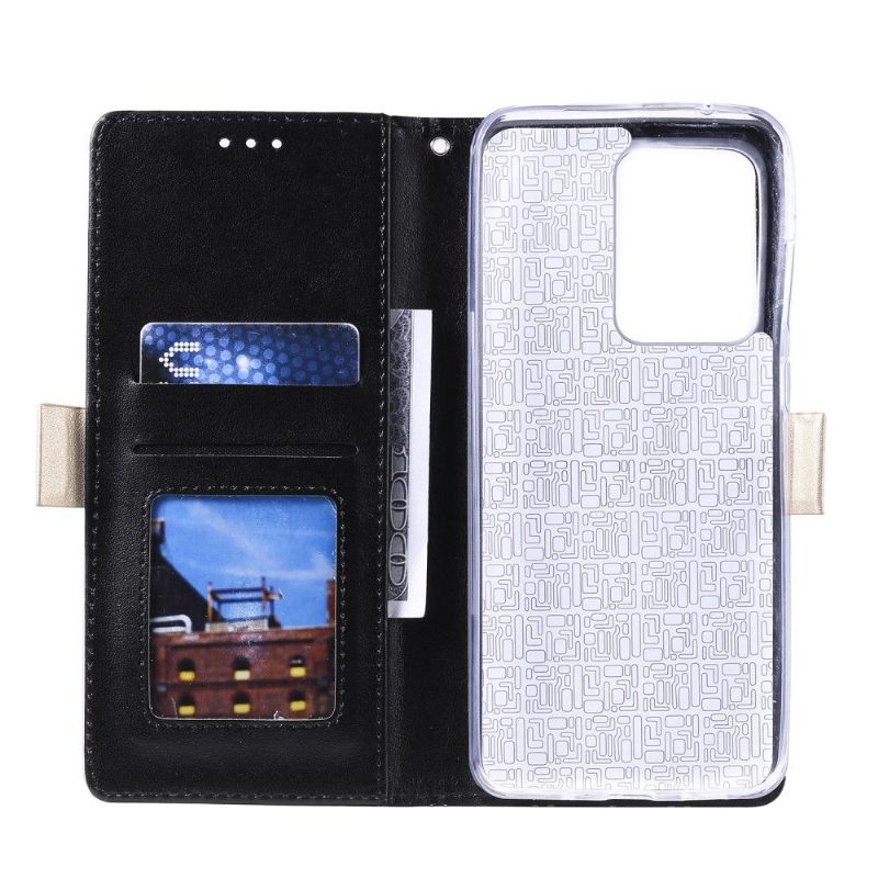 Folio-hoesje voor Huawei P40 Pro Romantiek Kant