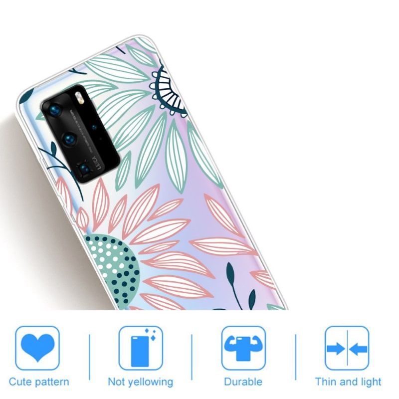 Hoesje voor Huawei P40 Pro Madeliefjesbloemen