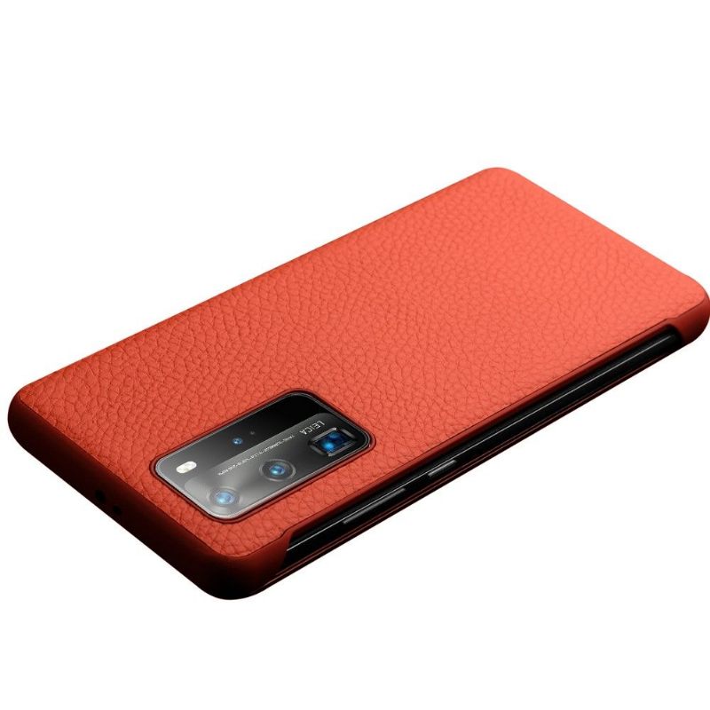 Leren Hoesje voor Huawei P40 Pro Folio-hoesje Leren Raam
