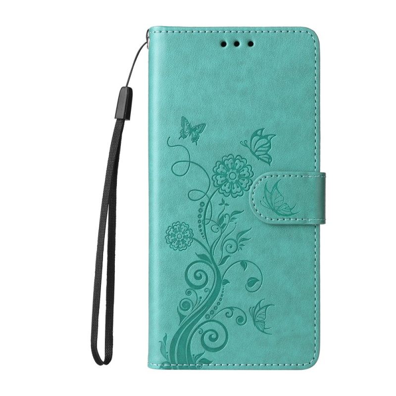 Bescherming Hoesje Vivo X300 Vlinder- En Bloemenpatroon