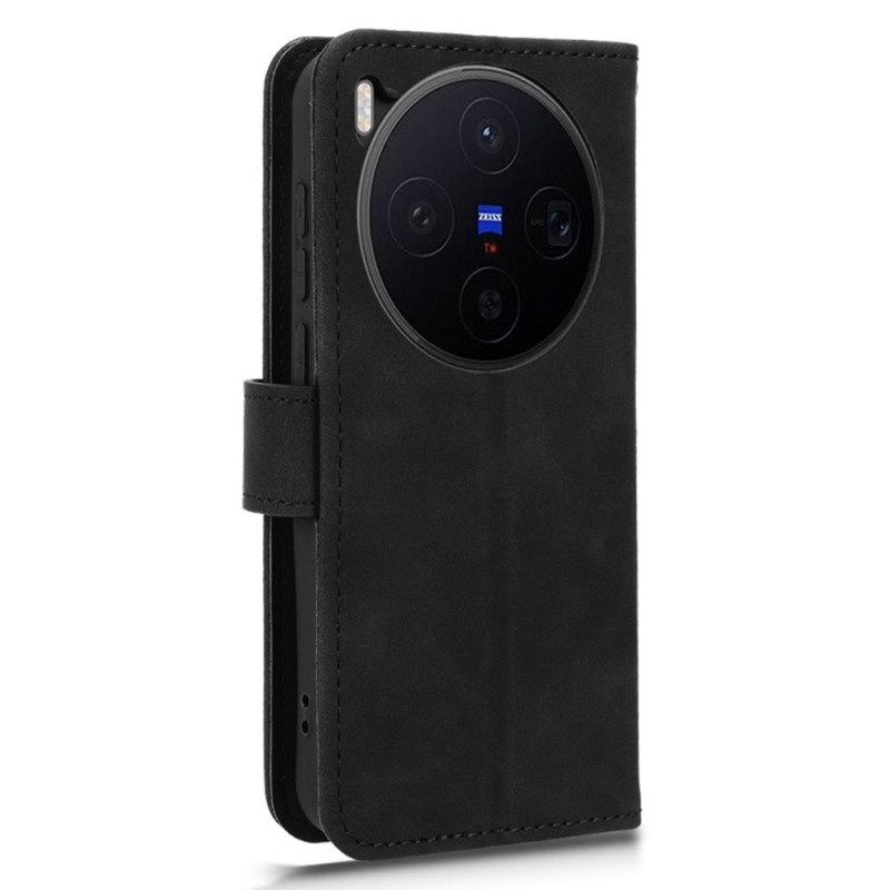 Folio-hoesje Vivo X300 Telefoonhoesje Suède-effect