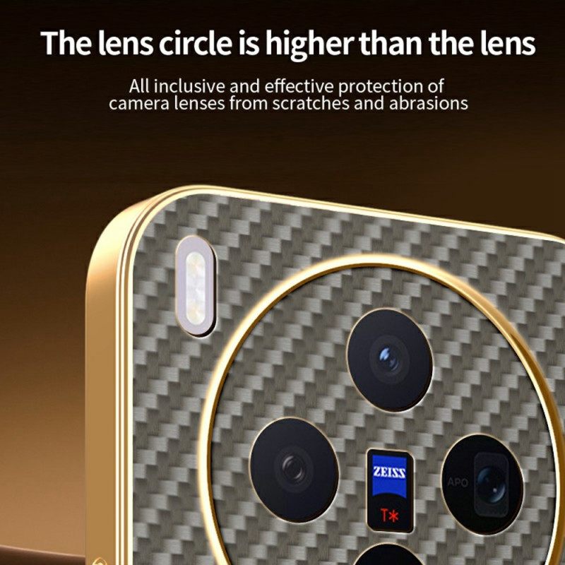 Hoesje Vivo X300 Koolstofvezeltextuur