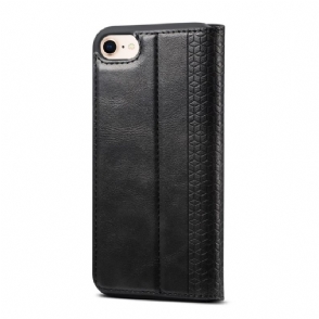 Folio-hoesje voor iPhone 7 / 8 / SE (2020) Anti-fall Leer In Denior-stijl
